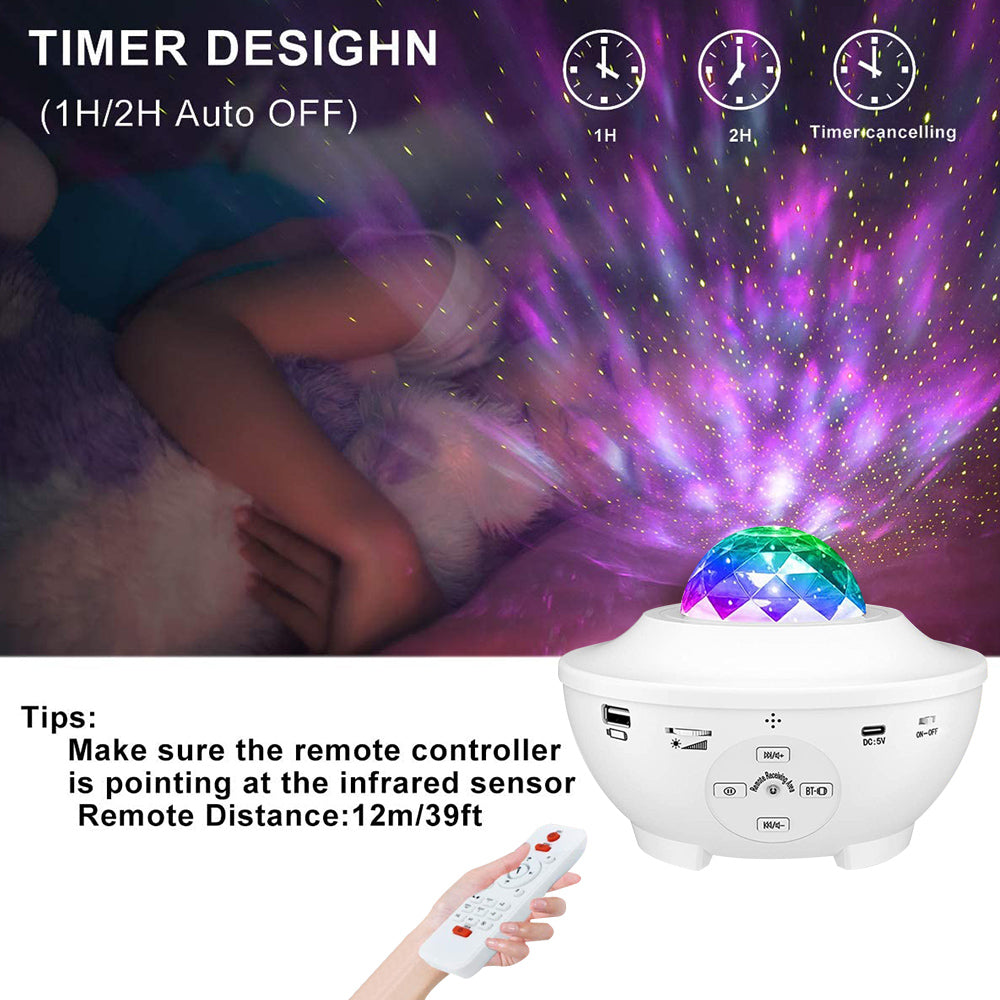 LED Star Night Light Bluetooth Music Player