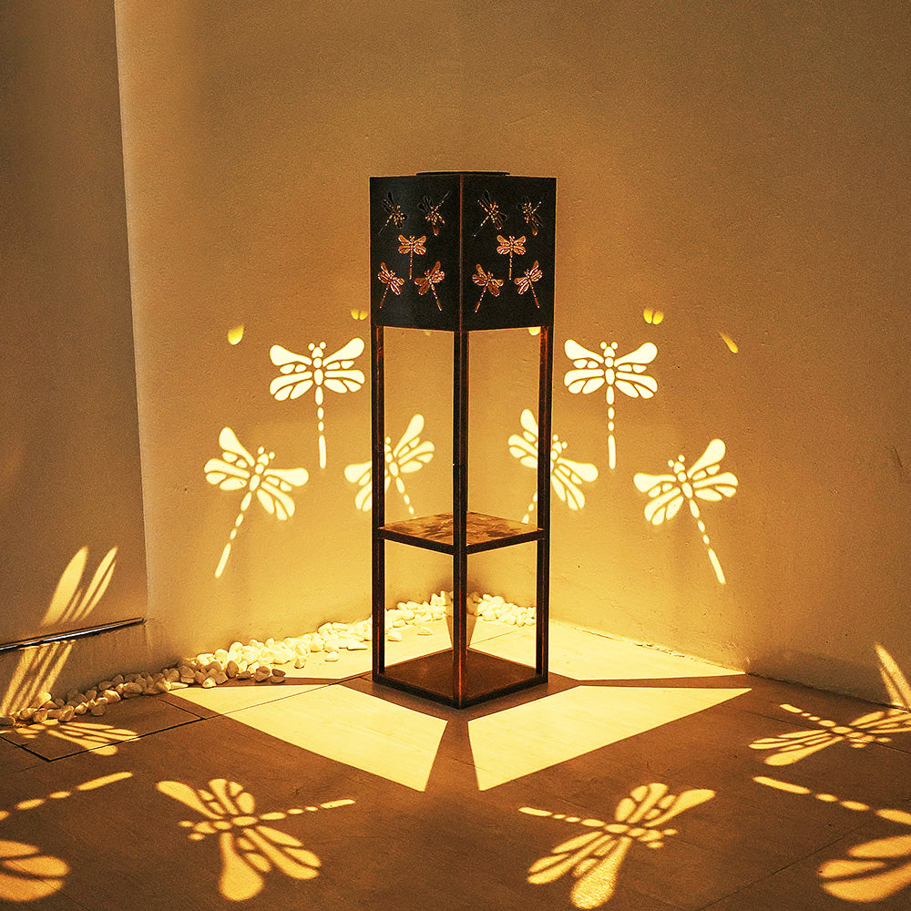 Solar Power Double-deck Flower Lamps