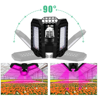 Bombilla LED plegable impermeable para cultivo de plantas