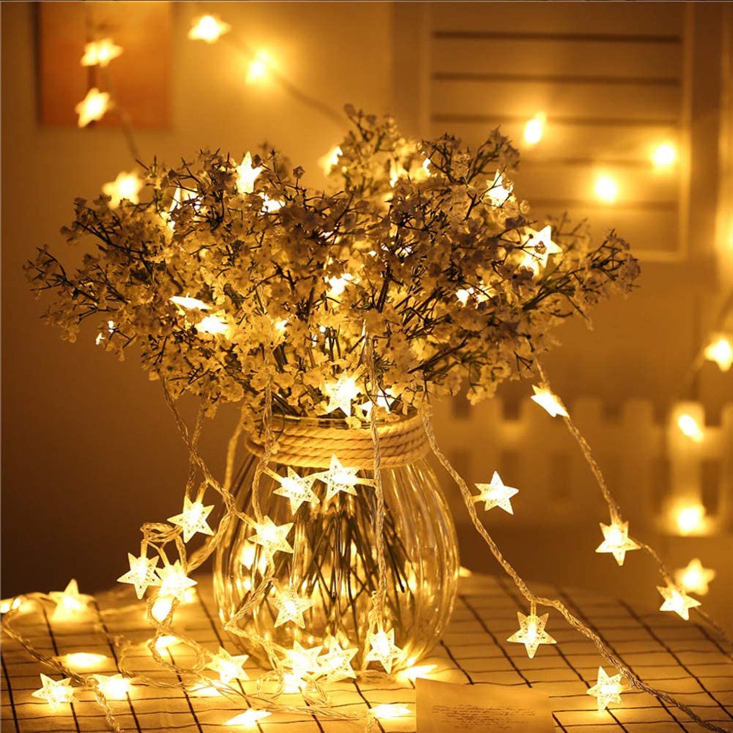 LED Star String Lights 8 Modes 3M-6M