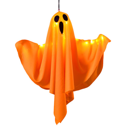 Spooky Halloween Glowing Ghost Hanging LED Lights For Yard Garden Door Party Decor