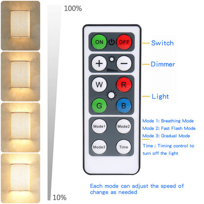 Paquete de 2 luces de pared inalámbricas magnéticas