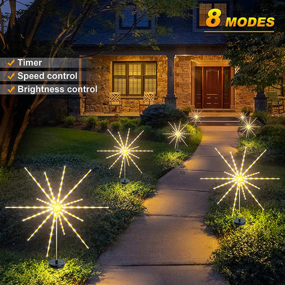 Solar Firework Meteor Lights