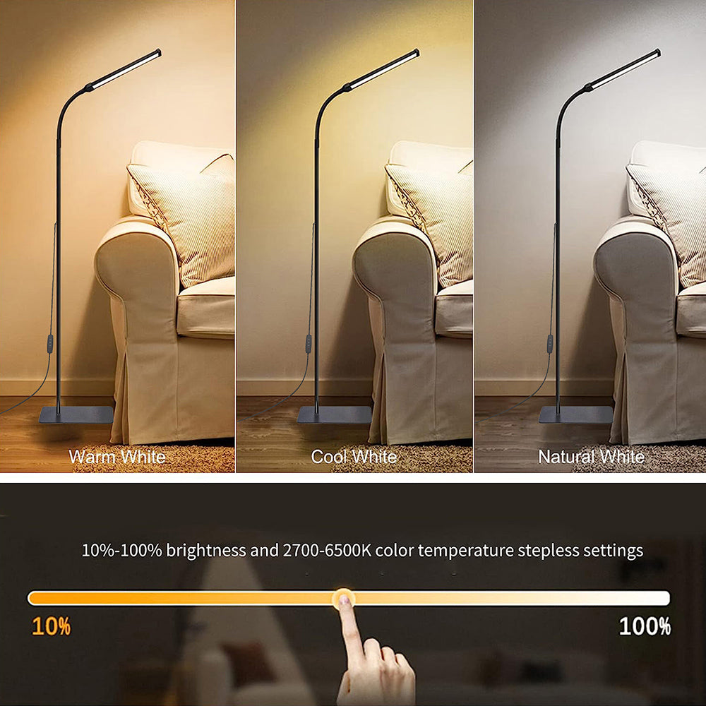 LED-Stehleuchte, Farbtemperatur in 10 Stufen einstellbar