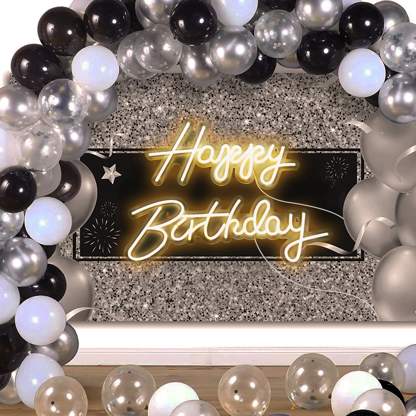 Happy Birthday LED Neon Sign Large Size