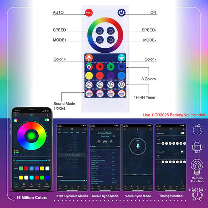 Bluetooth LED Stehleuchte RGB