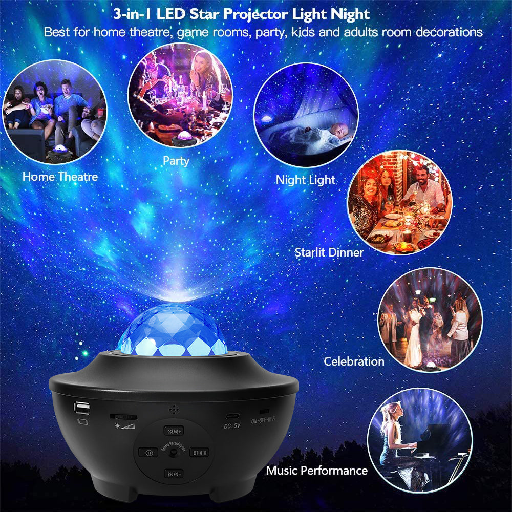 Projecteur de galaxie LED intelligent WIFI