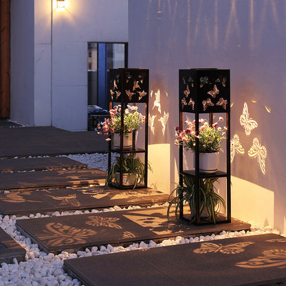 Solar Power Double-deck Flower Lamps