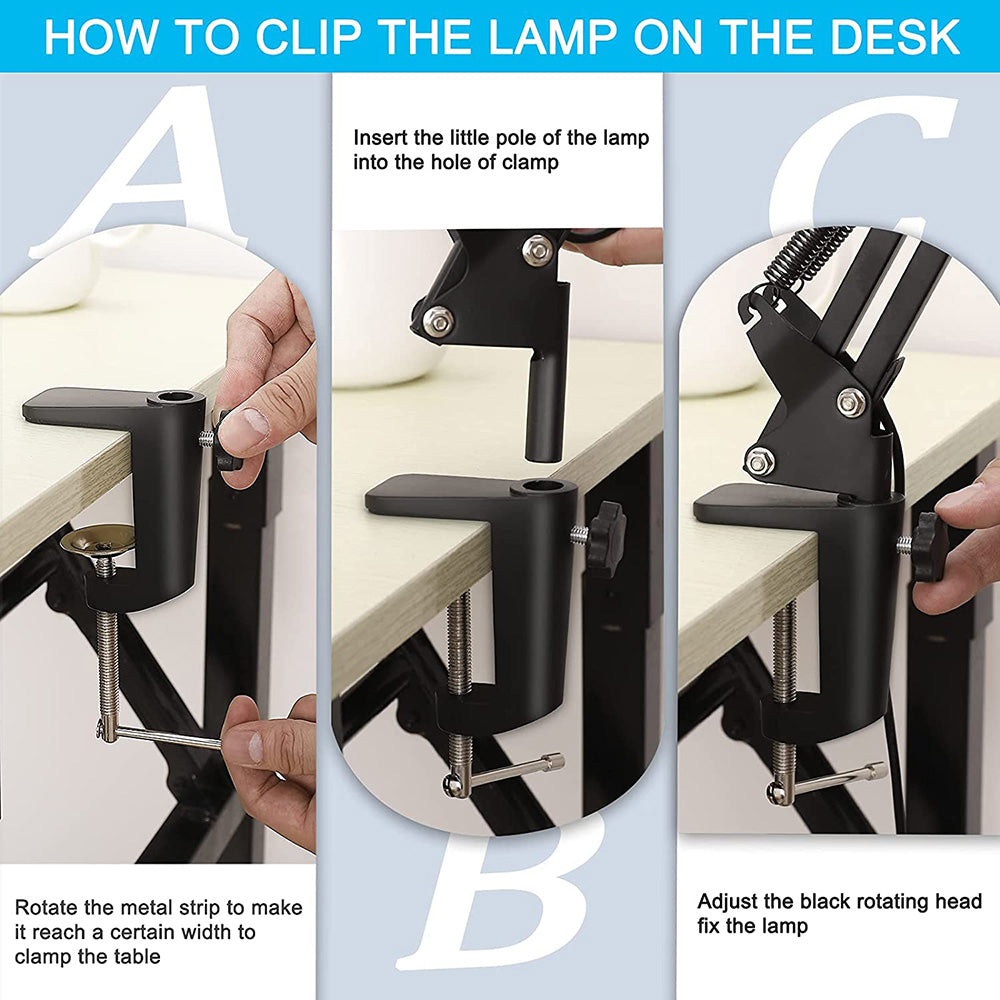 Magnifying Glass with Light and Stand 8-Diopter Real Glass Magnifying 2-in-1 Desk Lamp