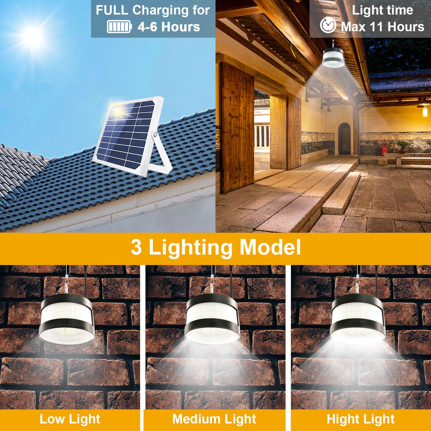 160 LED Outdoor Waterproof Solar Pendant Lights