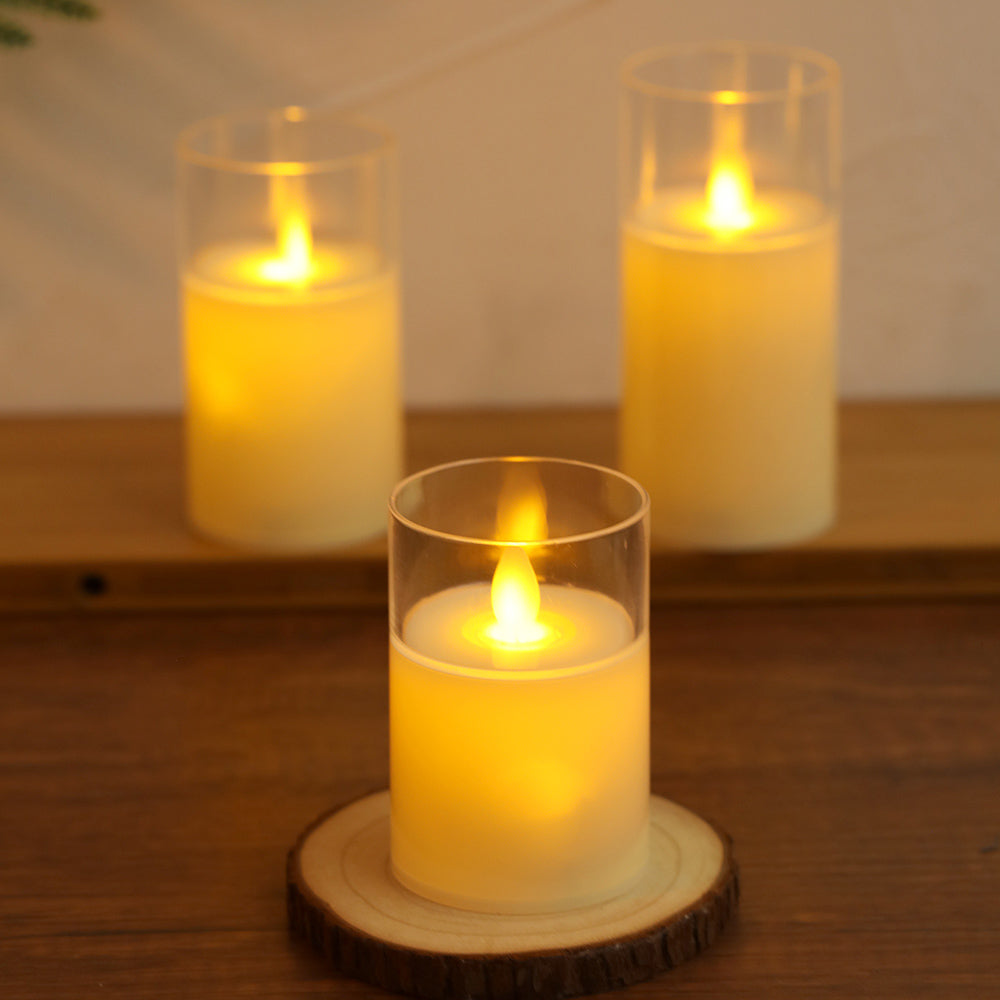 LED Flameless Pillar Votive Candles