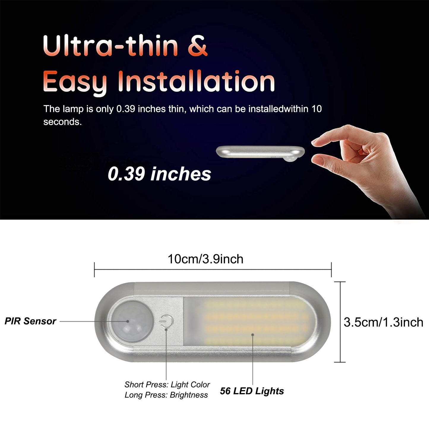 LED-Schrankleuchte, bewegungsaktiviert