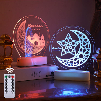 Mosque Light Ramadan Lantern Kareem Ramadan Eid Mubarak Decoration Night Light