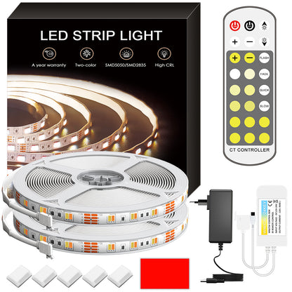 Tiras de luz LED regulables con control remoto 3000K-6000K