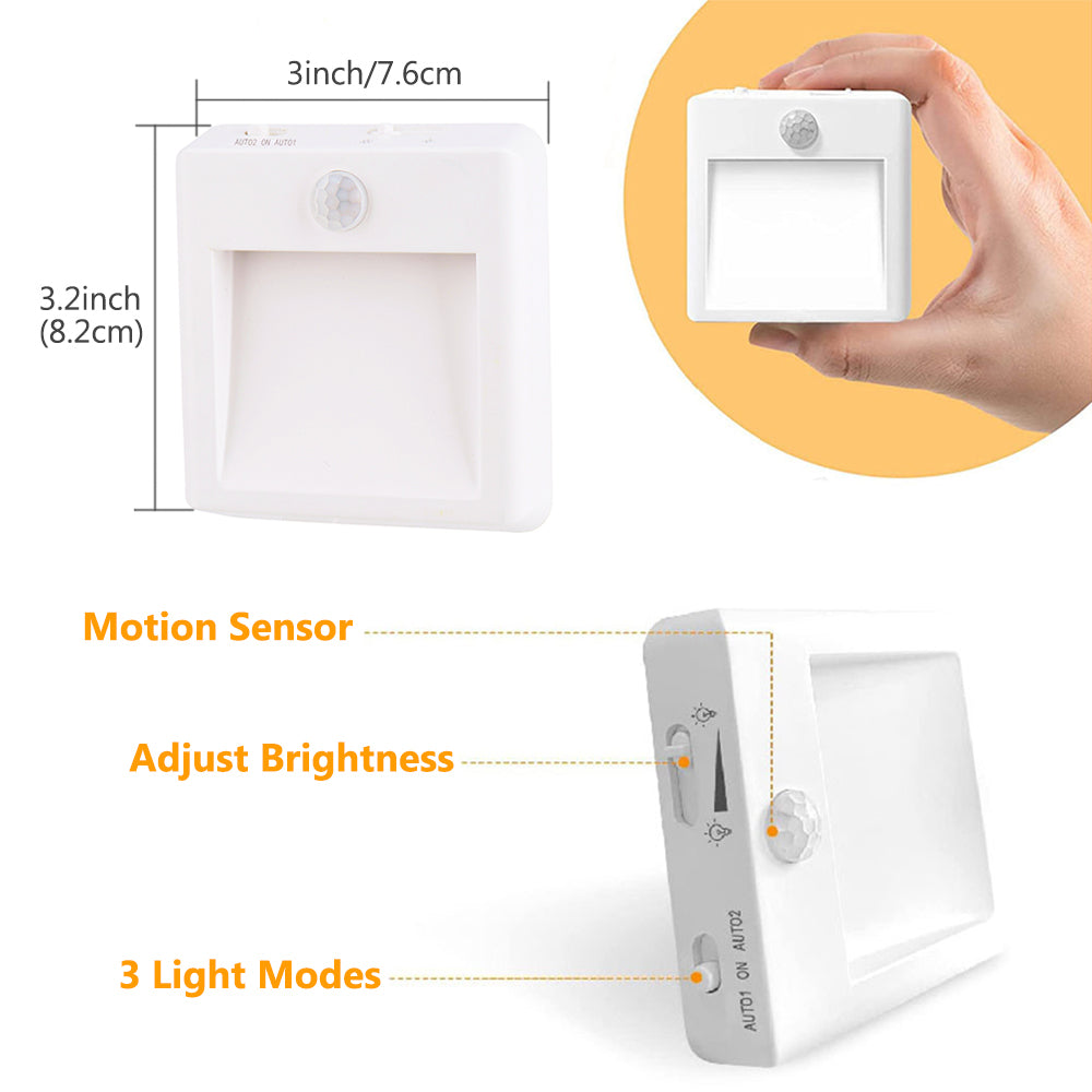 Luces nocturnas con sensor de movimiento LED enchufables