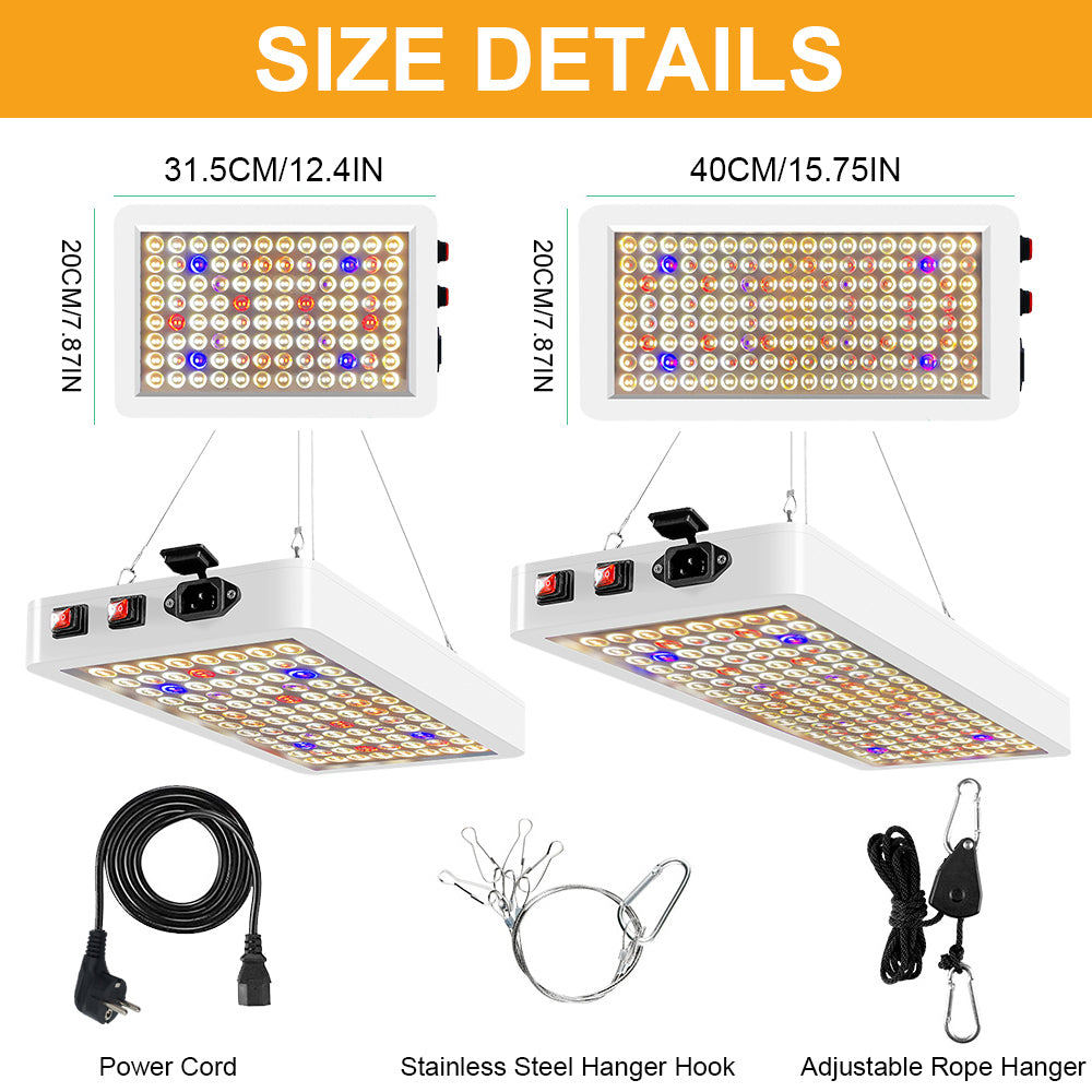 LED Grow Lamps Double Switch Veg and Bloom Sunlight Full Spectrum