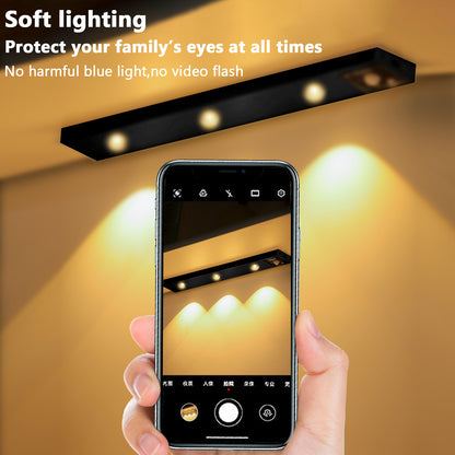 Lampe sous-meuble à détecteur de mouvement LED, coque noire