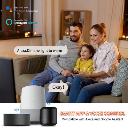 Luz de techo LED empotrada Smart Wifi Ble con control remoto