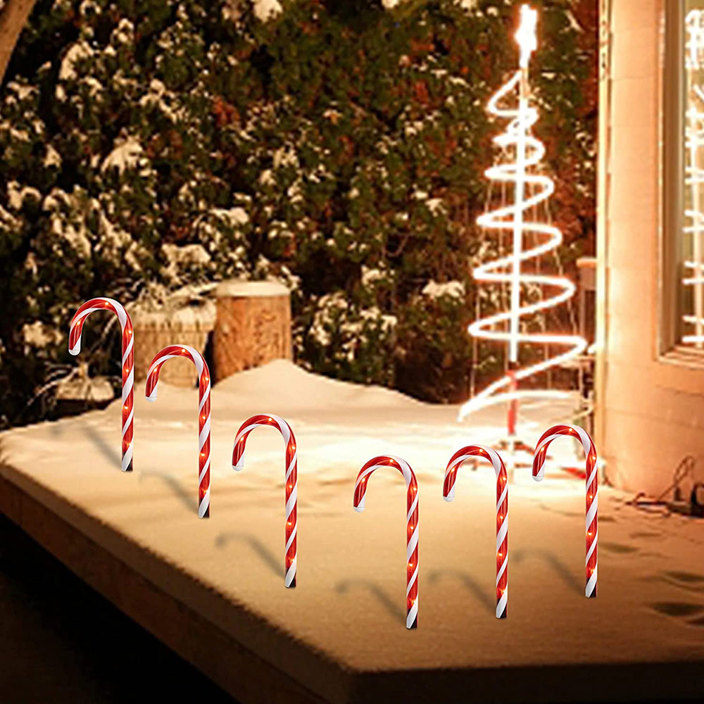 Christmas Candy Cane Pathway Lights