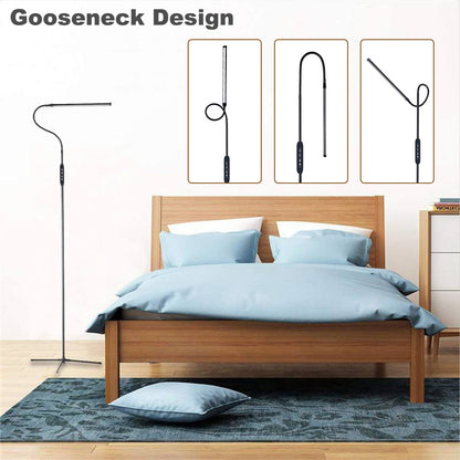 Dimmable LED Floor Lamp Adjustable Gooseneck