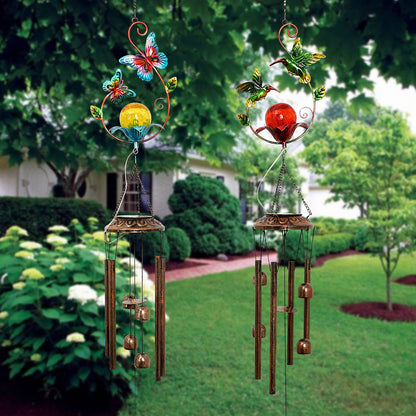 Solar Outdoor Wind Chimes Patio Lights