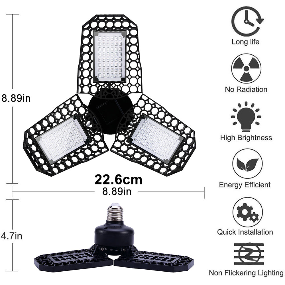 Ampoule LED pliable et étanche pour culture de plantes