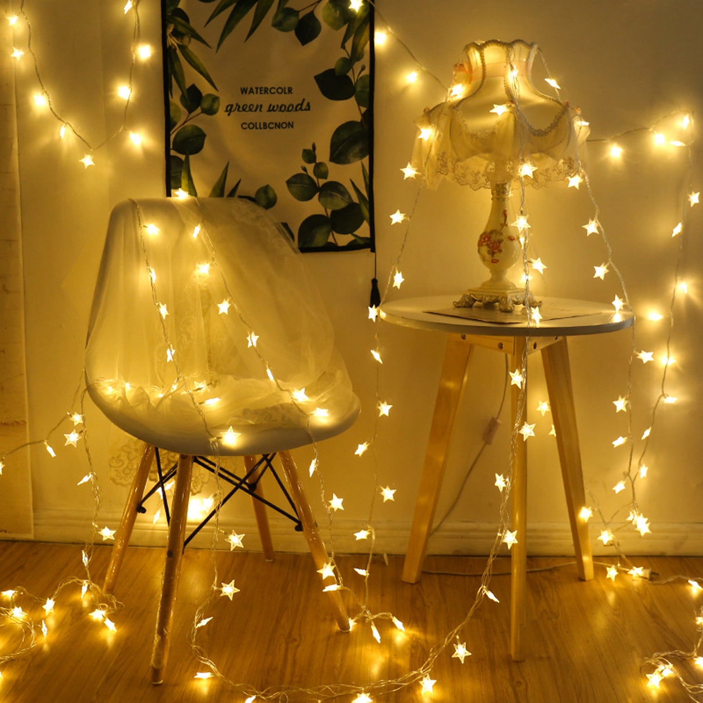 LED Star String Lights 8 Modes 3M-6M