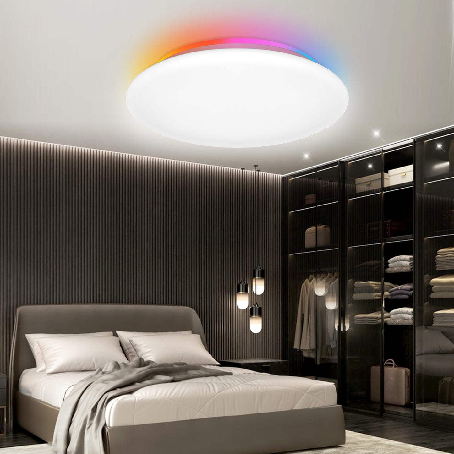 Smart Led RGB Ceiling Light Flush Mount 28W