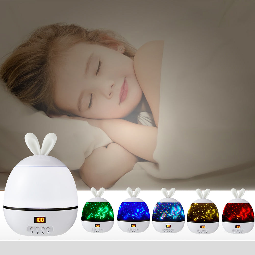 LED Stars Projector Night Lights Multicolor Rotating Lamp