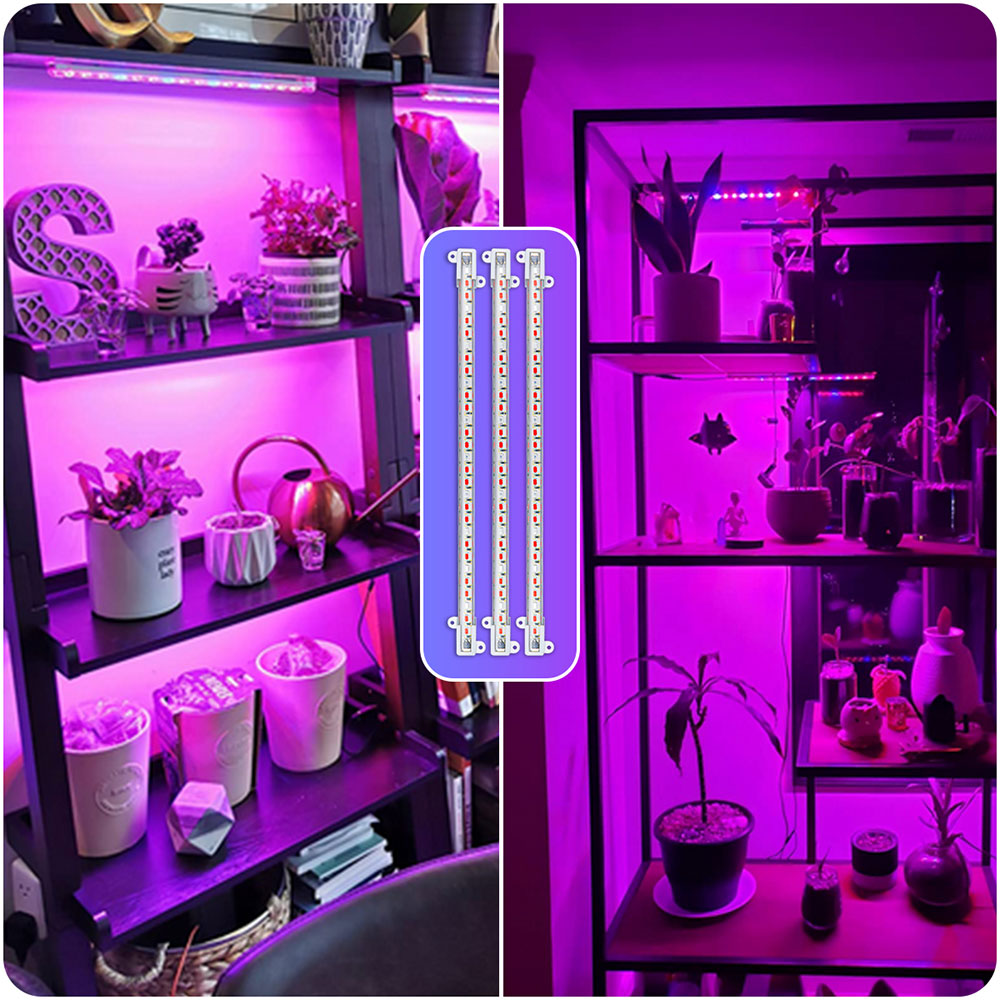 Tiras de luz de cultivo LED regulables de espectro completo