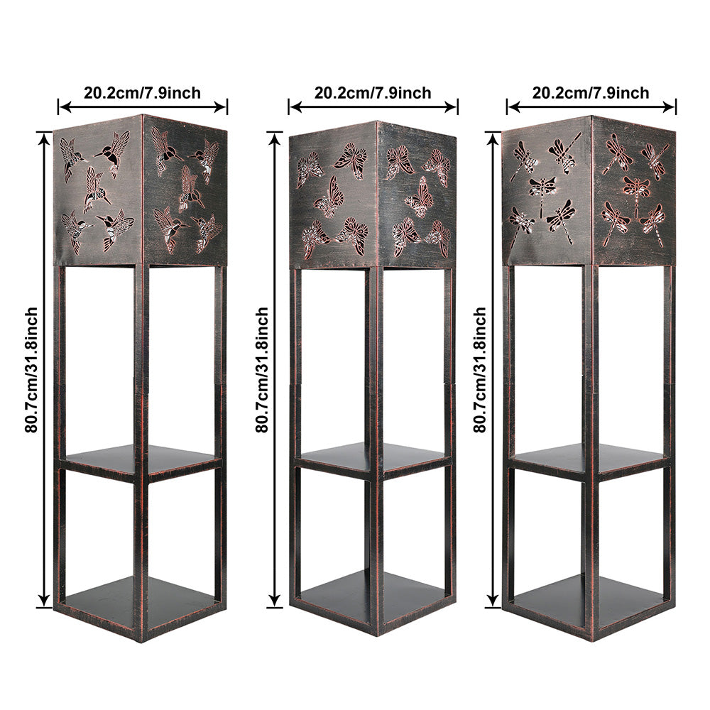 Solar Power Double-deck Flower Lamps