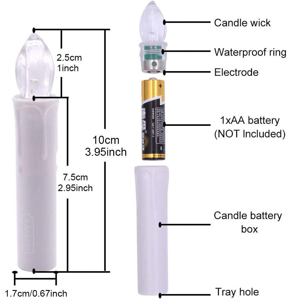 Flameless Taper LED Candles