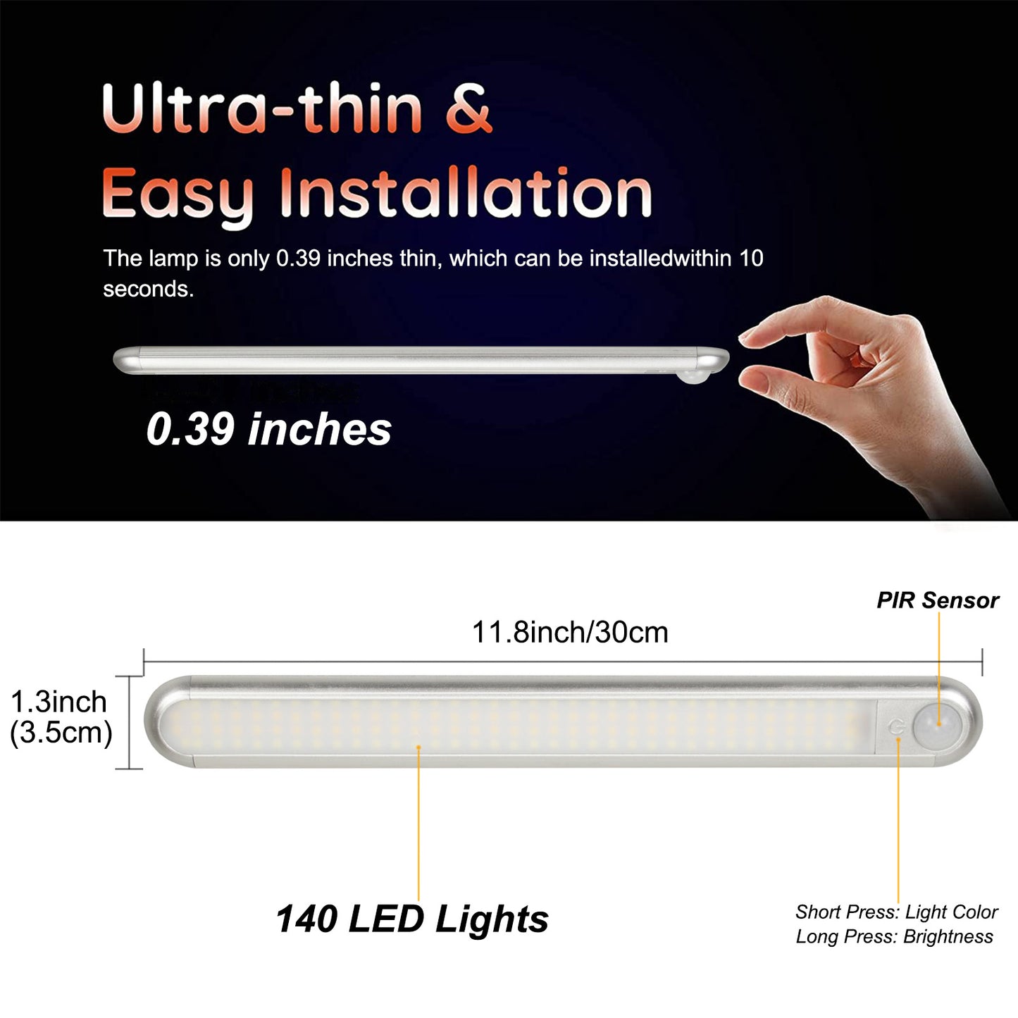 LED-Schrankleuchte, bewegungsaktiviert