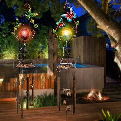 Solar Outdoor Wind Chimes Patio Lights