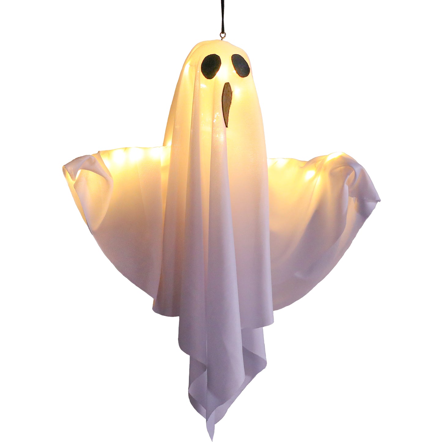 Spooky Halloween Glowing Ghost Hanging LED Lights For Yard Garden Door Party Decor