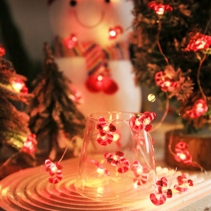 Copper Wire LED String Lights Christmas Pattern