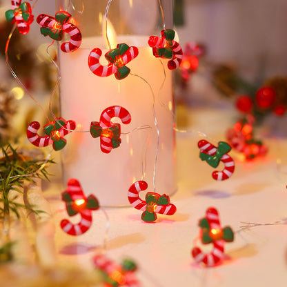 Copper Wire LED String Lights Christmas Pattern