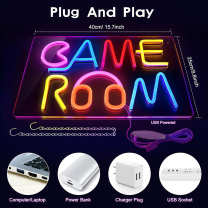 GAME ROOM Neon LED Signs