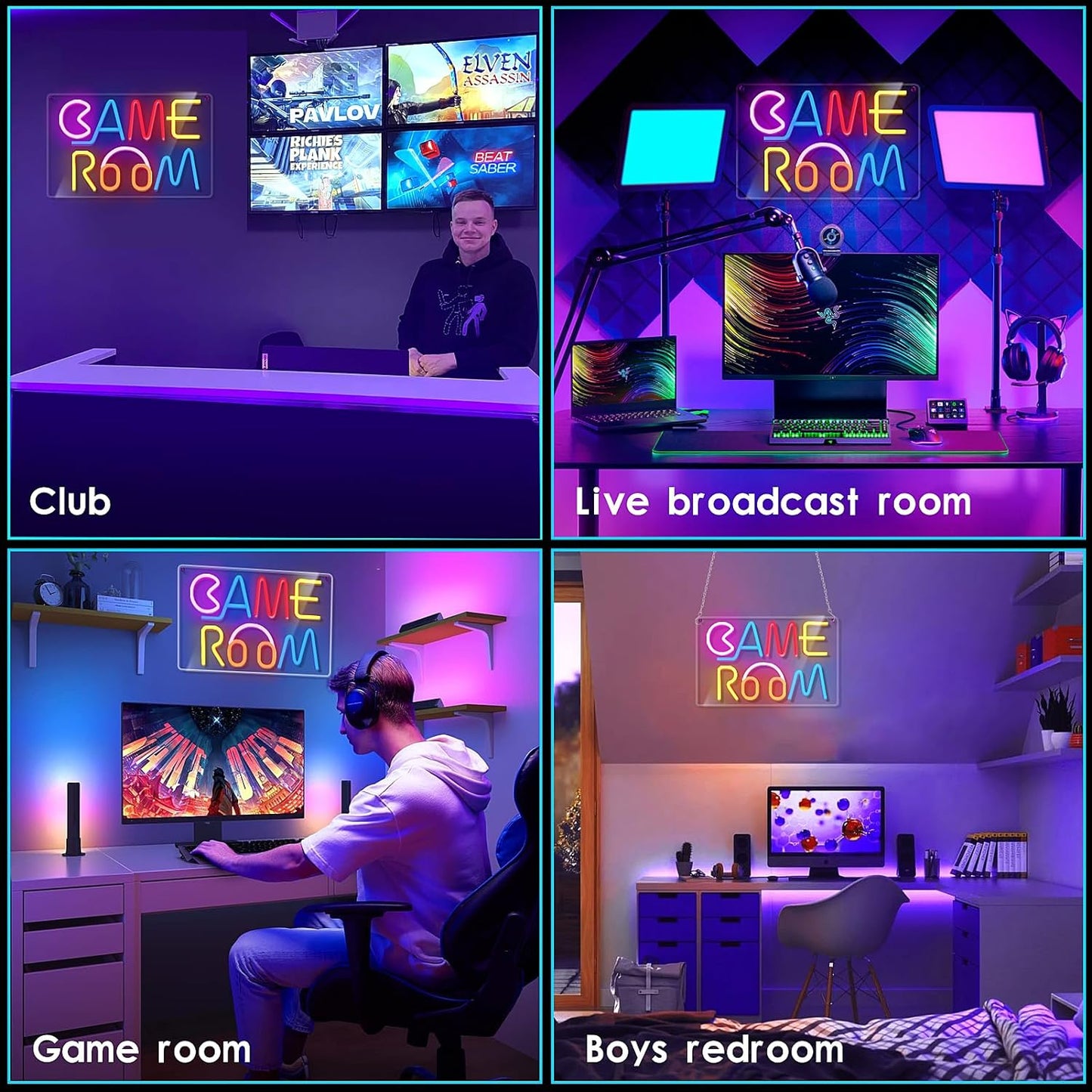 GAME ROOM Neon LED Signs