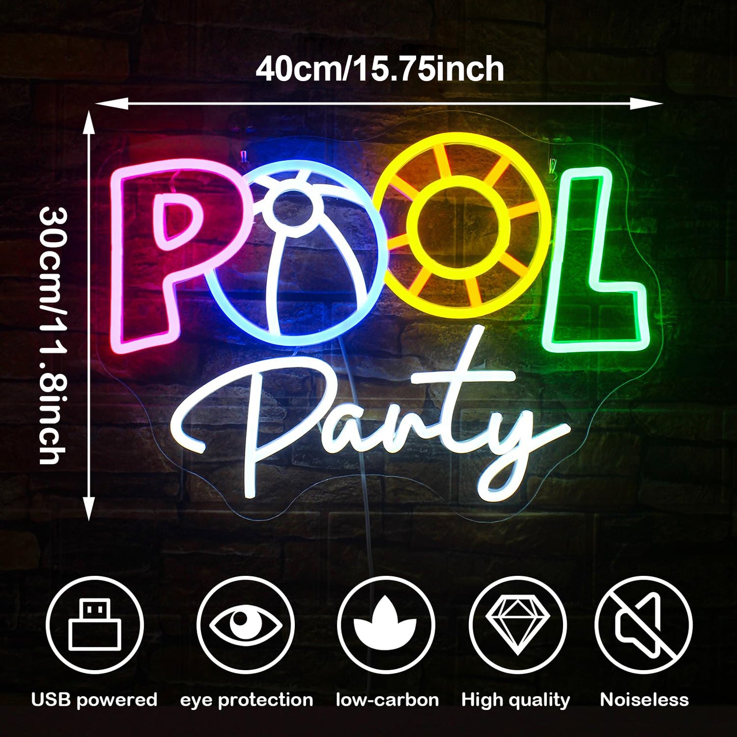 Pool Party Neon Sign