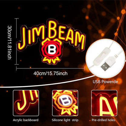 JIM BEAM LED Neon Light