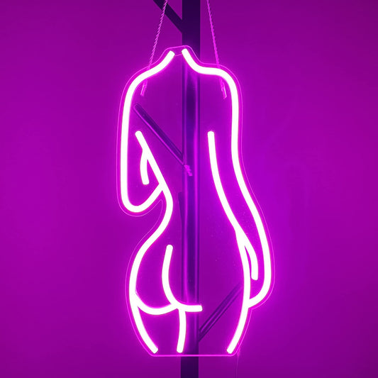 Neonschild „Lady Back“ – Kunstwandleuchten für Bar, Club, Schlafzimmer