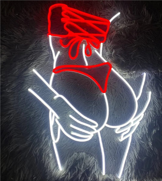 Neonschild „Lady Back“ – LED-Wanddekoration für Party und Zuhause