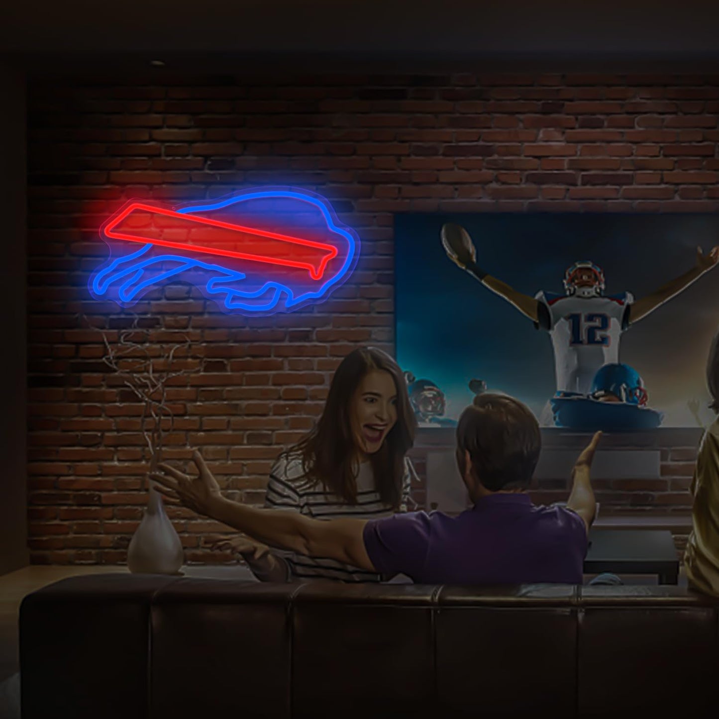 Football Neon Sign - LED Lights for Bedroom, Man Cave, Football Club Bar