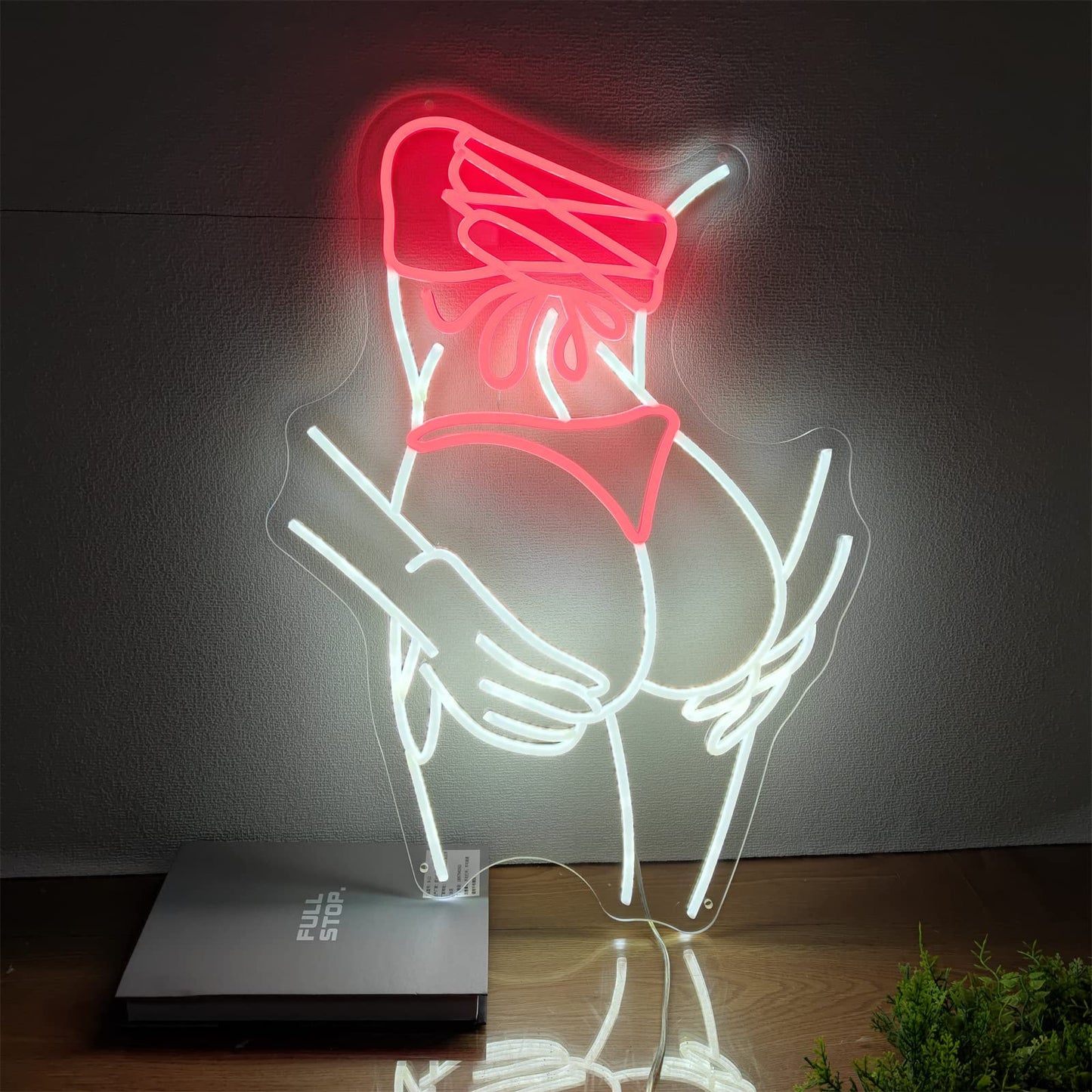 Lady Back Neon Sign - LED Wall Decor for Party and Home