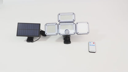 Luces exteriores solares con sensor de movimiento a prueba de agua