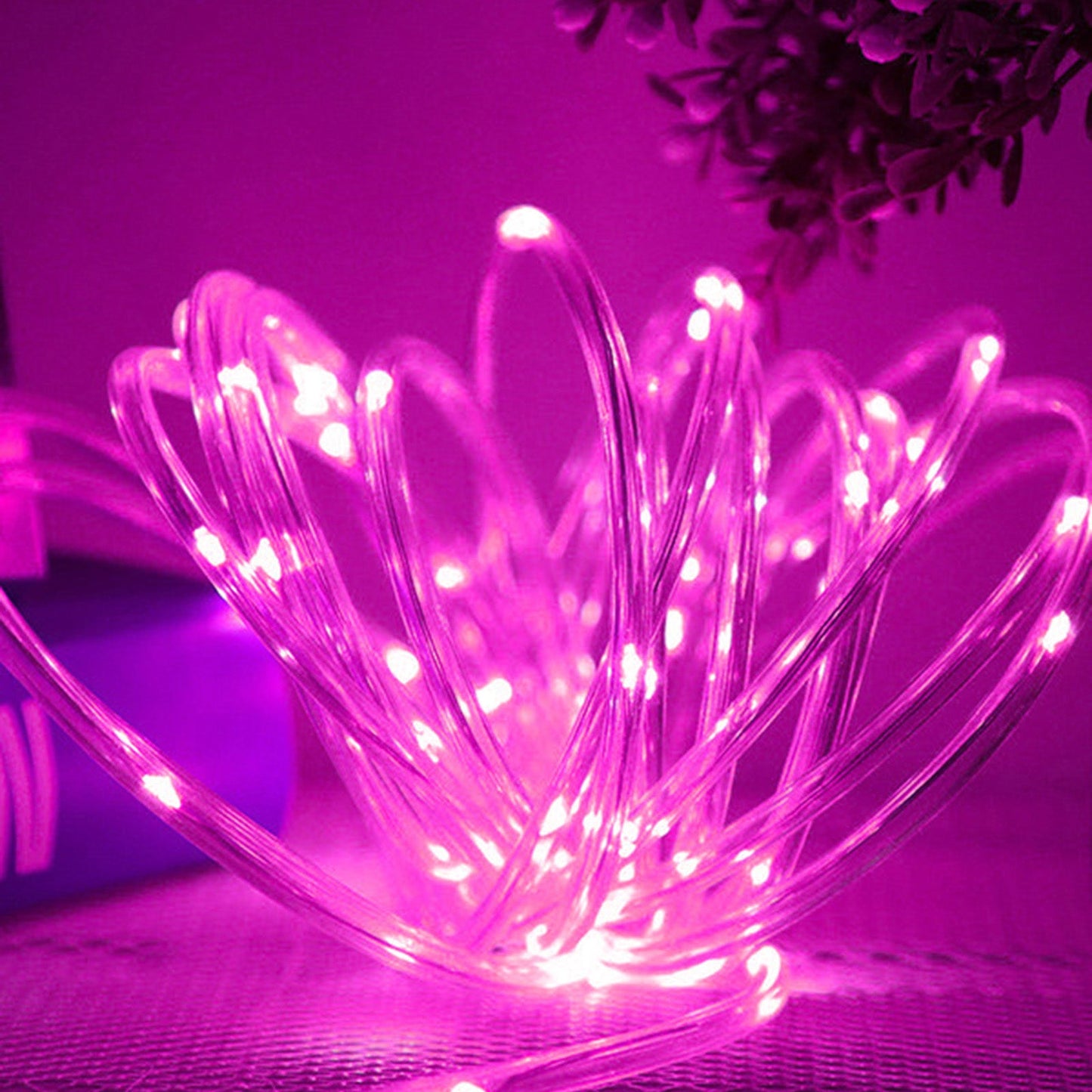 Waterproof LED Rope String Lights, 5M-50LEDs 8 Modes