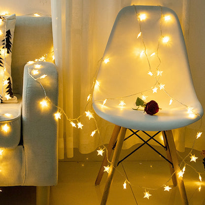 LED Star String Lights, 6M-25LEDs