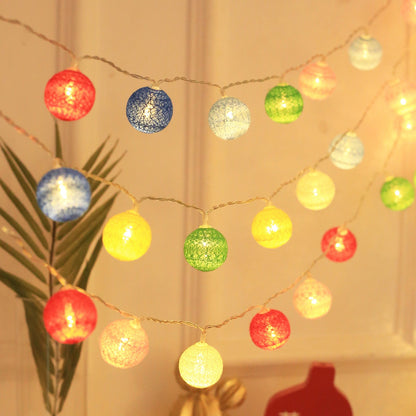 Cotton Balls Fairy String Lights 1-3M 10/20 LEDs