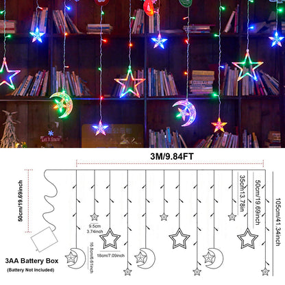 LED Curtain Icicle String Light, 3M 126LEDs